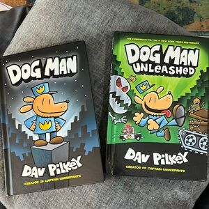 Dog Man and Dog Man Unleashed books